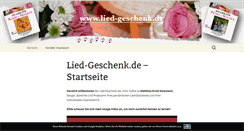 Desktop Screenshot of lied-geschenk.de